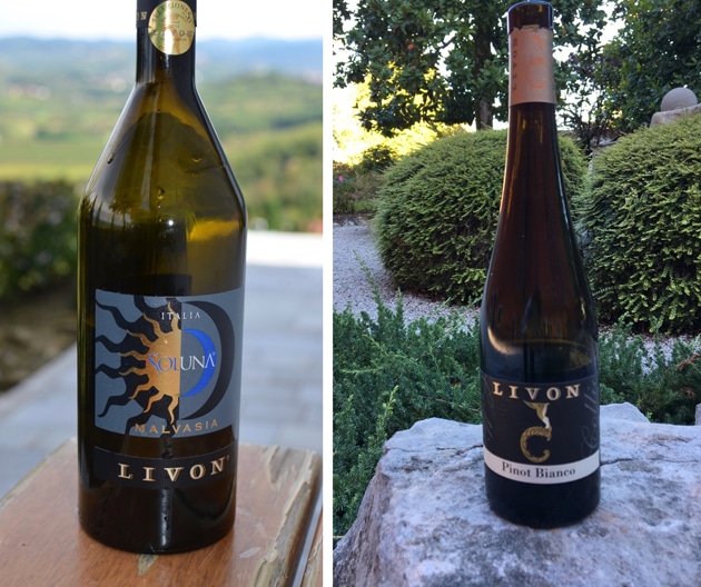 Livon Malvasia. and Livon Pinot Bianco