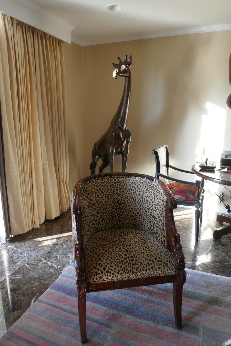 Palo Alto - Silicon Valley - San Mateo - Some of the Handley's treasures from their world travels fill the rooms at Dinah's Garden Hotel in Palo Alto. Photo by Susan Lanier-Graham
