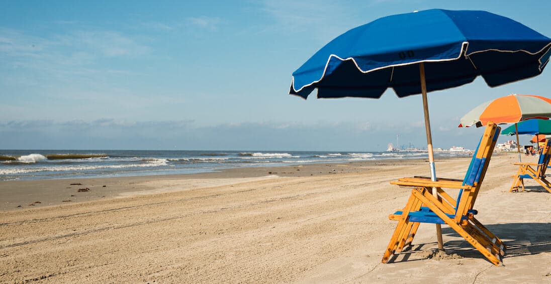 Visit one of the beaches during your Galveston getaway. Photo courtesy Galveston CVB