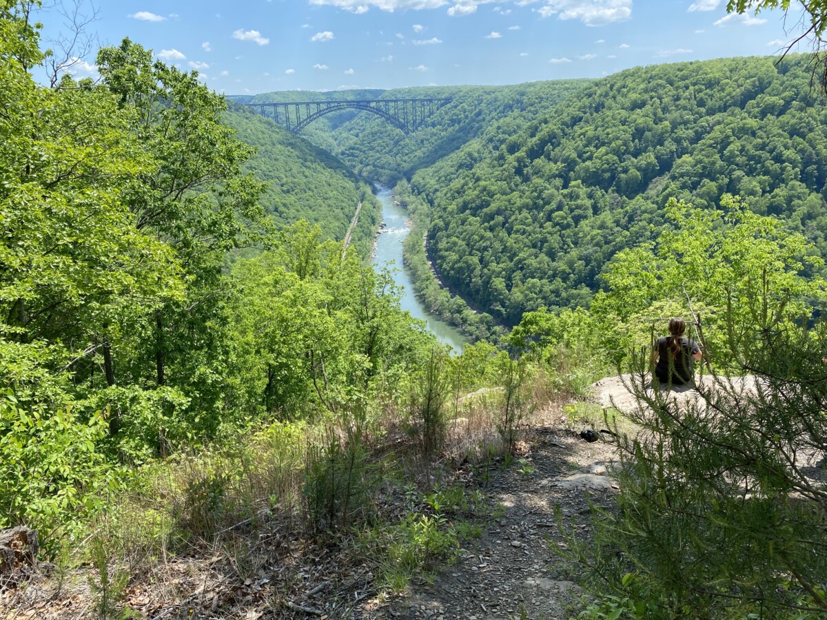 view of New River Gorge from above - New River Gorge National Park