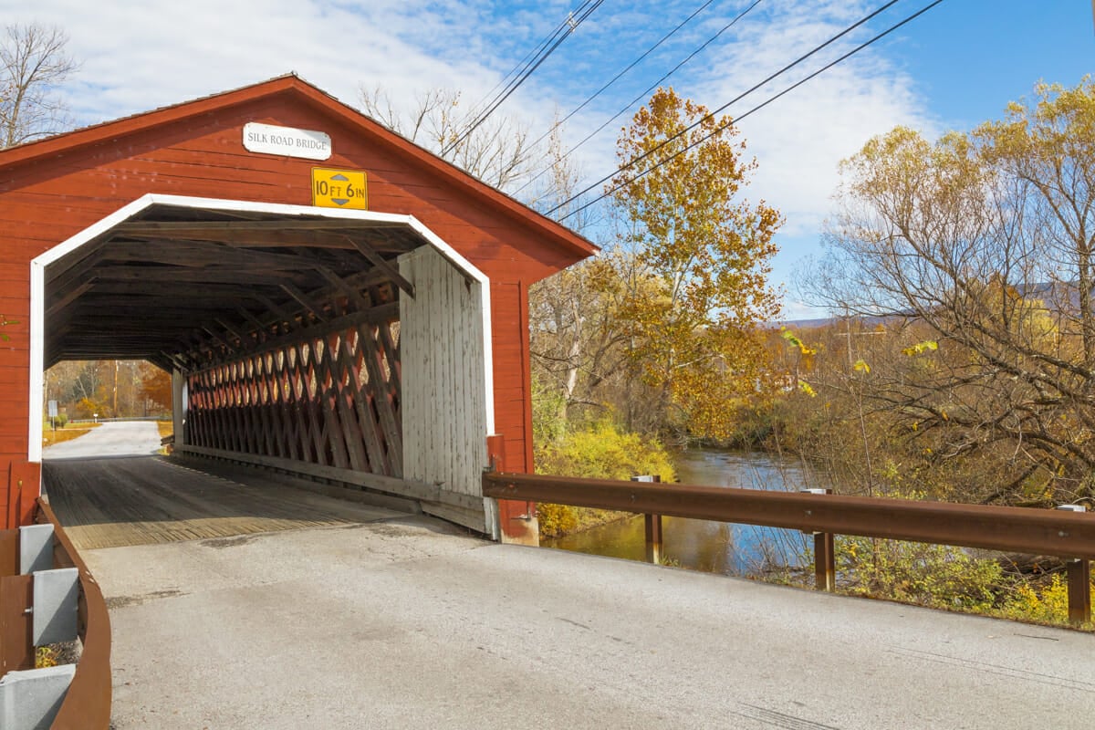 Silk Road Bridge, another covered bridge in Vermont.