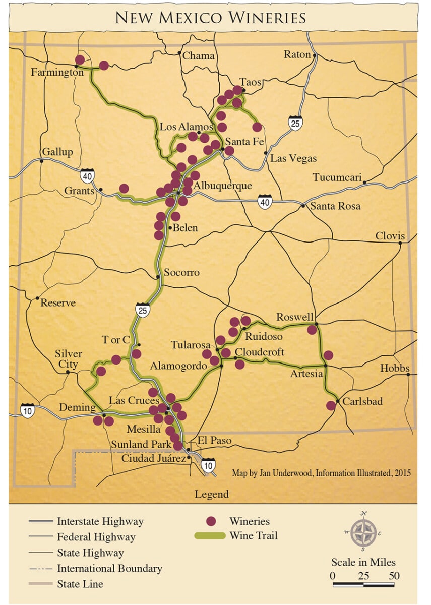 New Mexico Winery Map @ New Mexico Wine