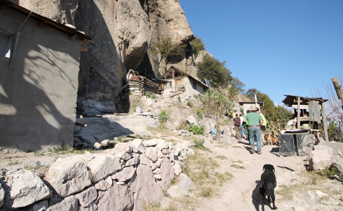 Caves of the Tarahumara Indians in Mexico's Copper Canyon.