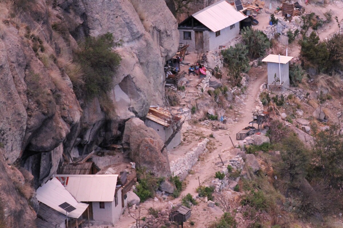 The Tarahumara Indians make their homes on the slopes of the Barrancas del Cobre.