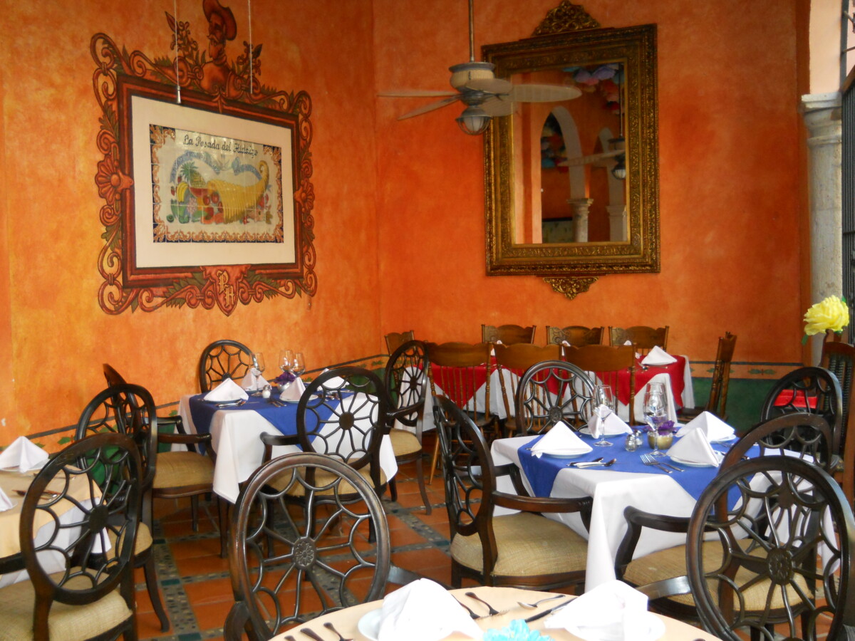 Don Diego's Restaurant, inside Posada del Hidalgo in El Fuerte.