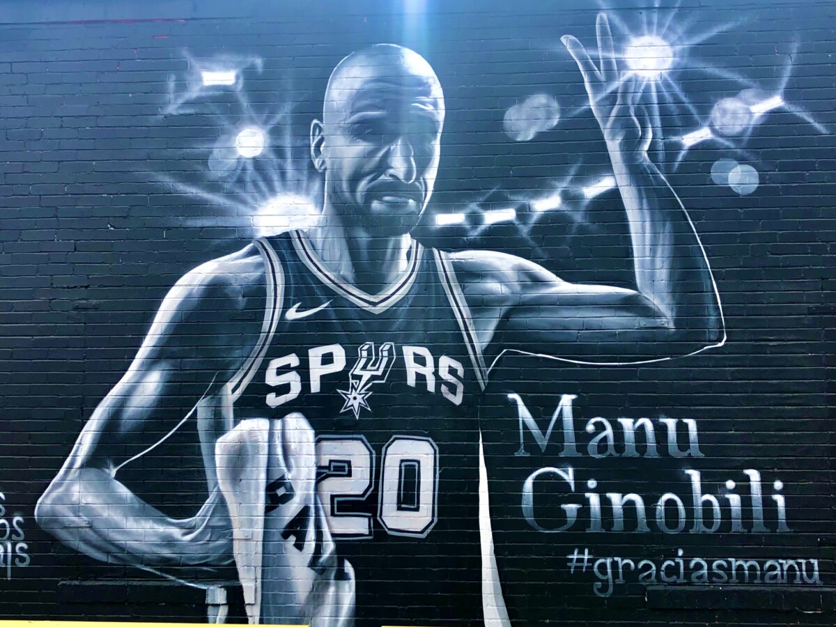 spurs street art mural. ultimate guide to two days in San Antonio