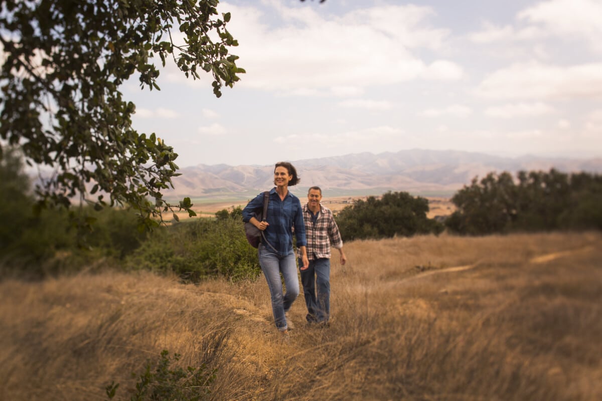 Hikers exploring Santa Maria Valley, California