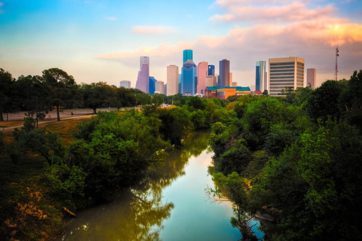 Houston Texas skyline trips from San Antonio