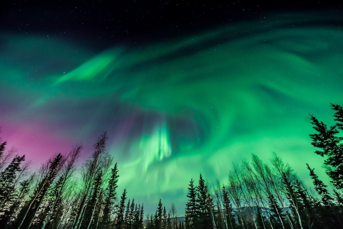 Fairbanks in Winter is a great time to see aurora borealis.