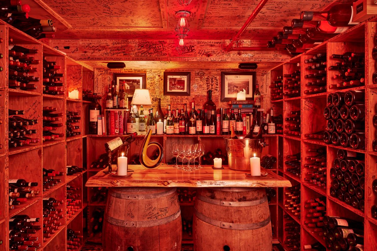 Little Nell Wine Room. Fall in the Colorado Rockies.