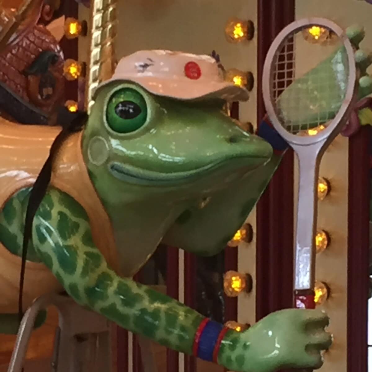 One of the carousel animals.