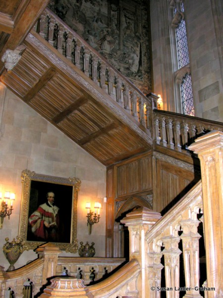 Oak staircase at Highclere Castle