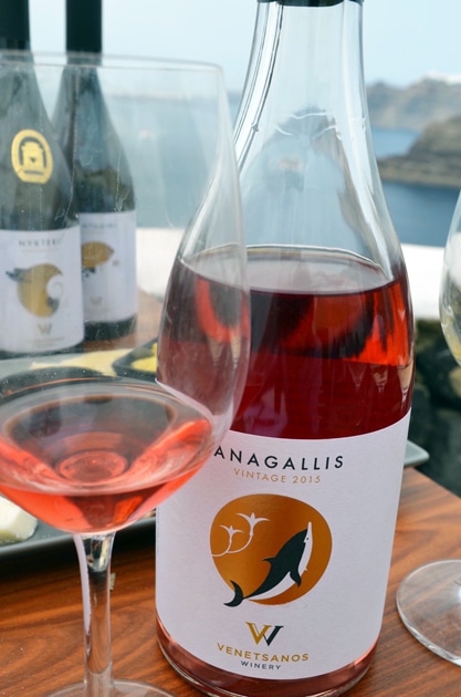 Venetsantos Anagallis Rosé - Santorini Wineries