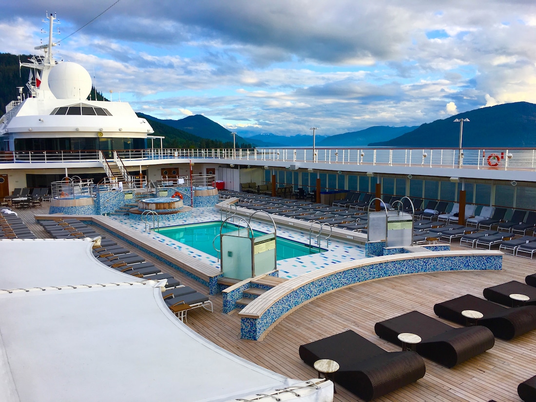 luxury cruise on Regent Seven Seas - Enjoy a pool, a couple of spas, gaming tables and lots of chaises during a Regent Seven Seas Cruise. Photo by Catherine Parker