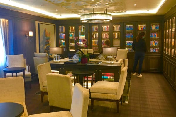 luxury cruise on Regent Seven Seas - After three weeks in dry dock in 2018, the Mariner features a newly redesigned and stocked library. Photo by Catherine Parker