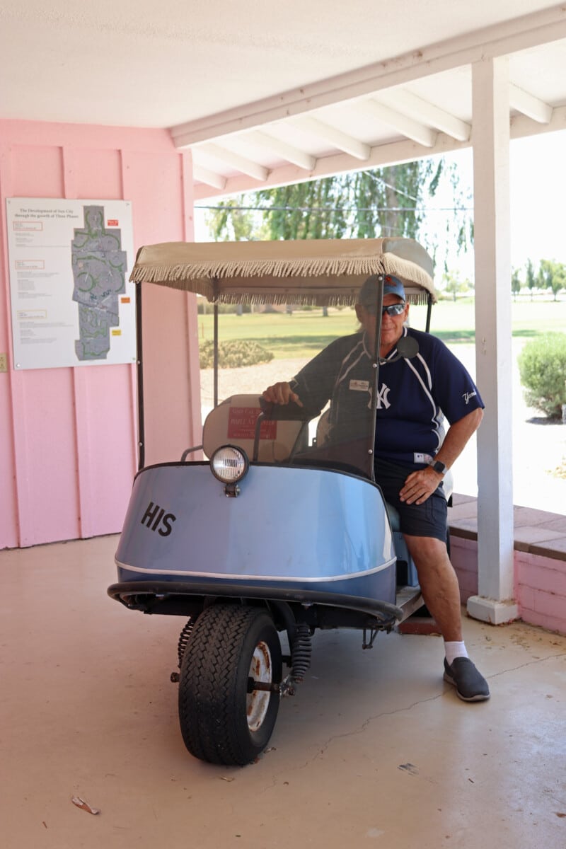 Vintage 60s Sun City Golf Cart