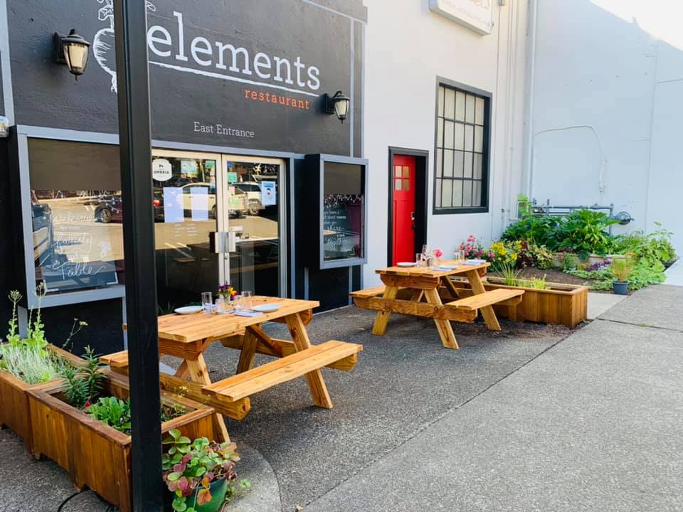 Parklet at Elements foodie finds in Vancouver