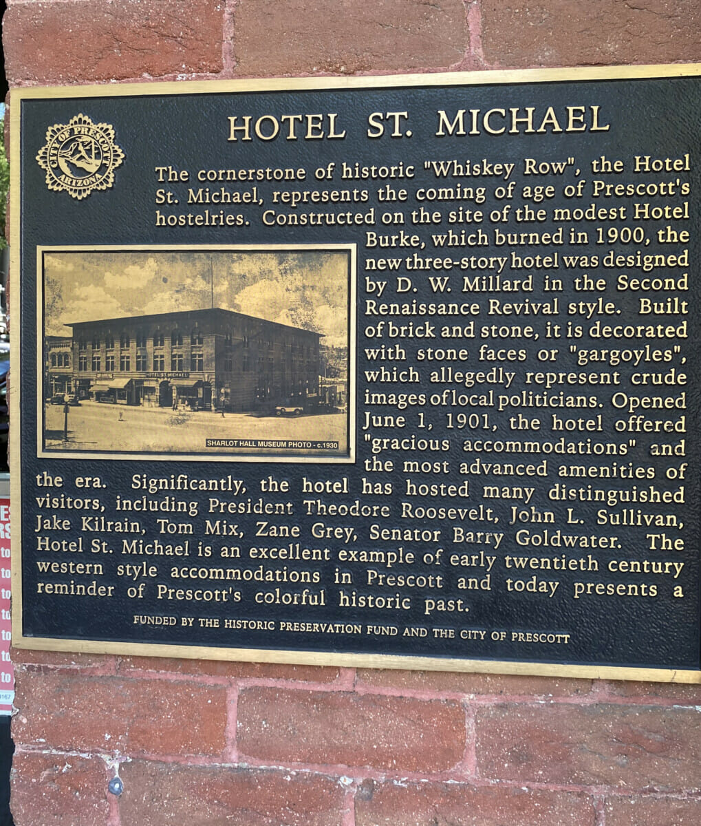 Hotel St. Michael Plaque