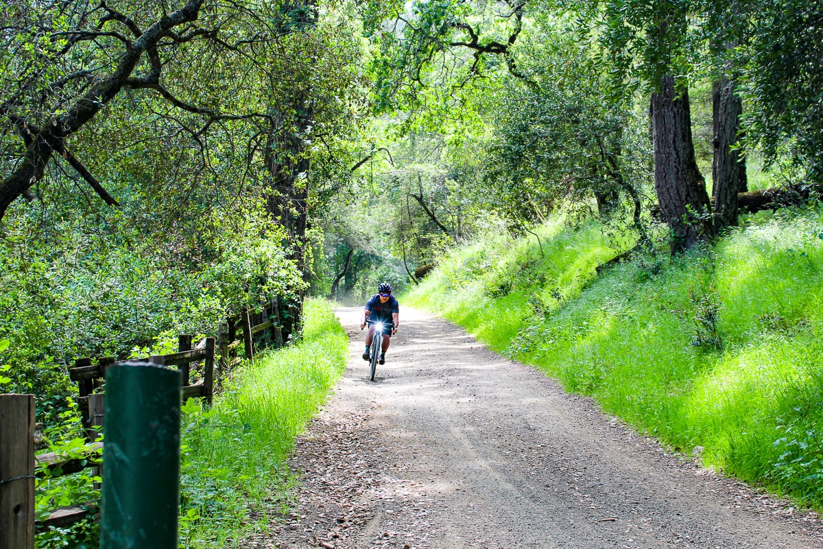 Cycling in Trione-Annadel State Park - Santa Rosa CA.