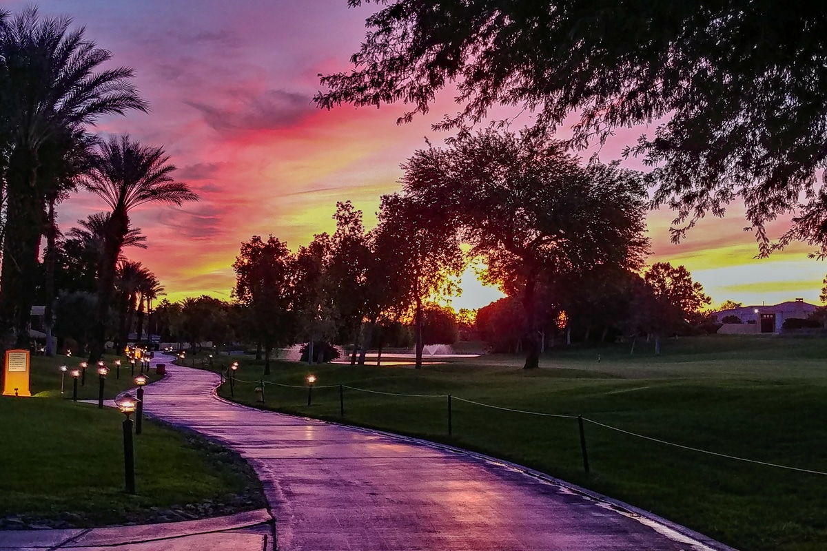 Westin Rancho Mirage sunrise. Photo by Mary Charlebois