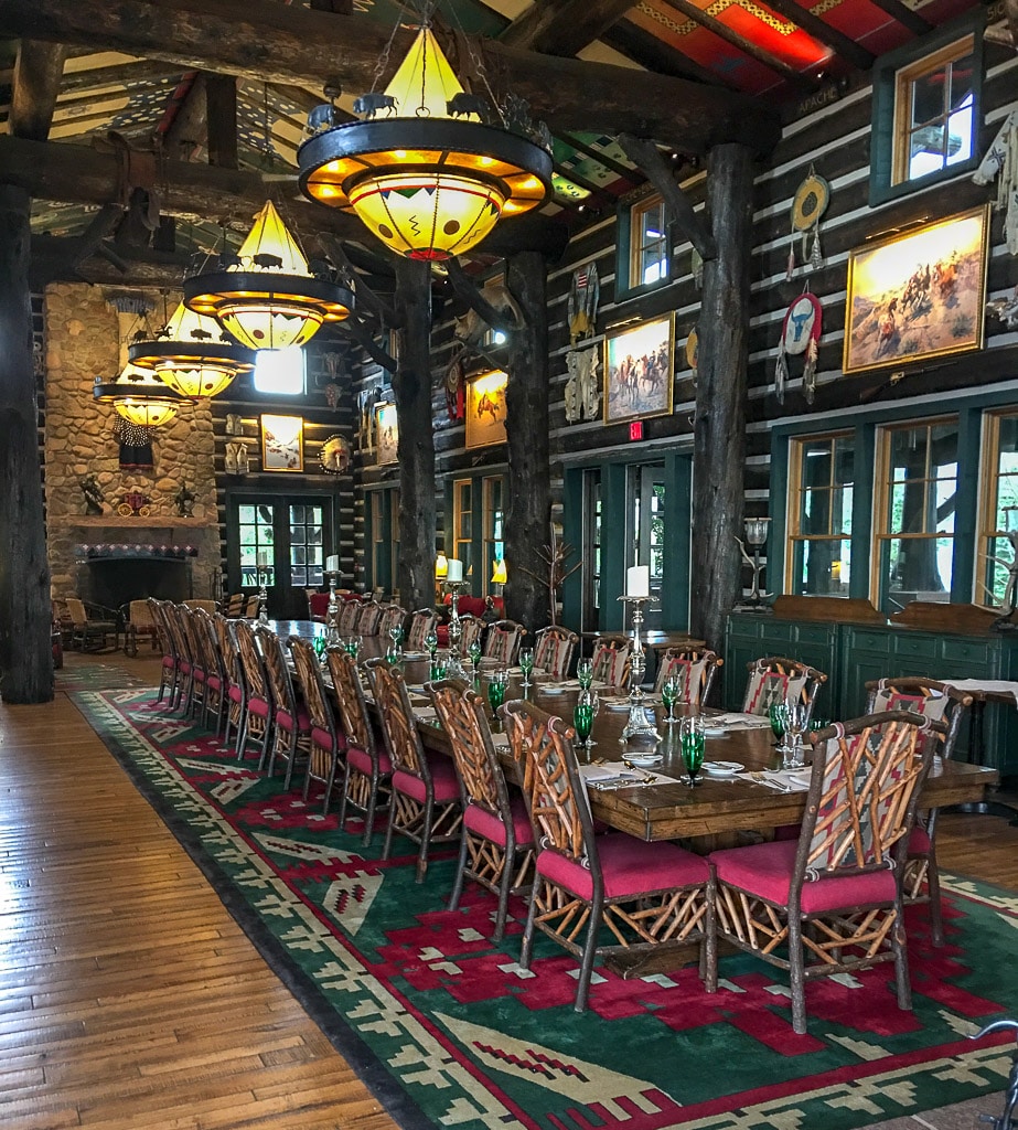 Cloud Camp dining room, wilderness camp at the Broadmoor