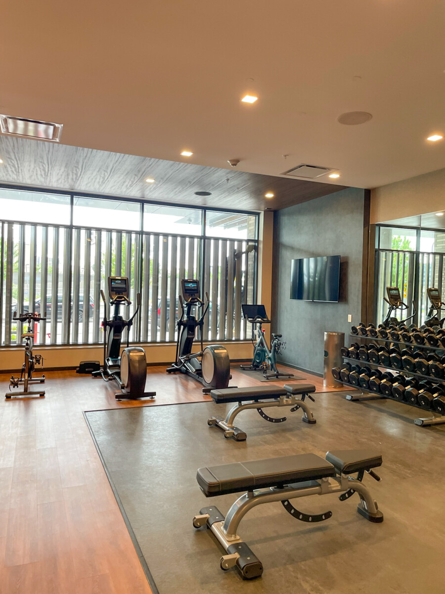 fitness center at hotel Vancouver Waterfront