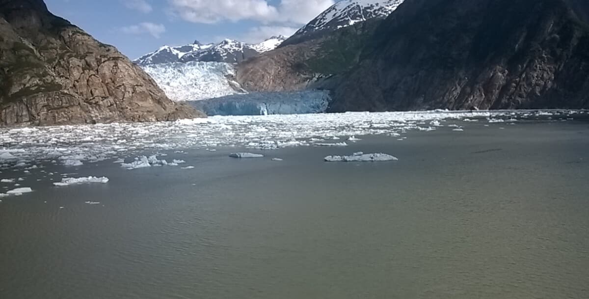 Dawes Glacier while cruising Alaska