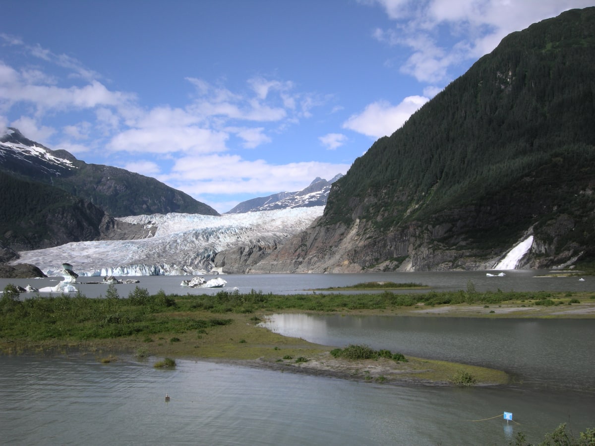 Mendenhall Glacier during a visit cruising Alaska