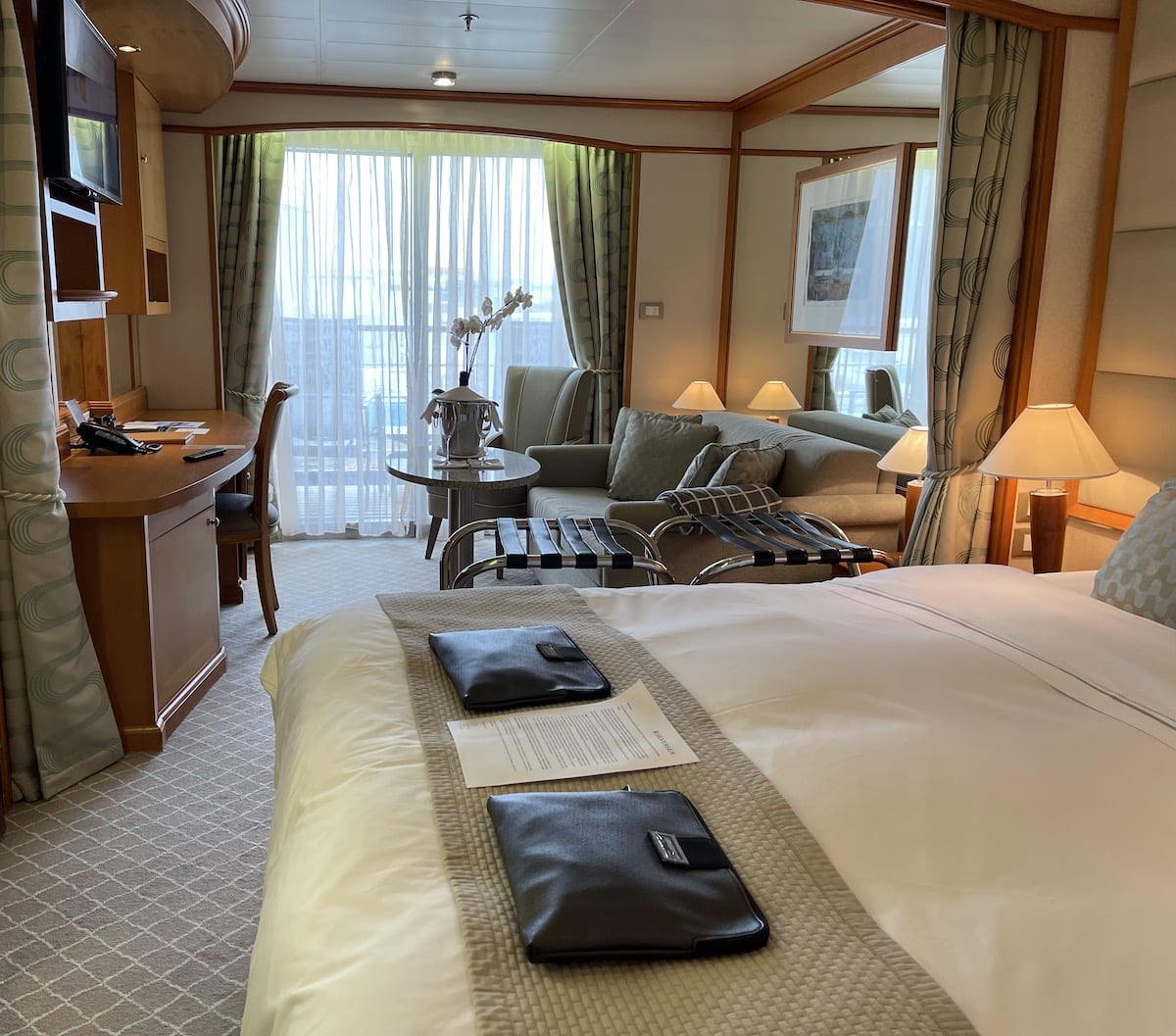 Deluxe Veranda Suite aboard the Silver Whisper while cruising Iceland.