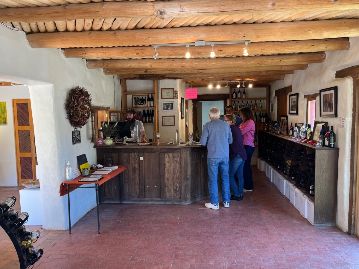La Chiripada Winery's tasting room is warm and welcoming.