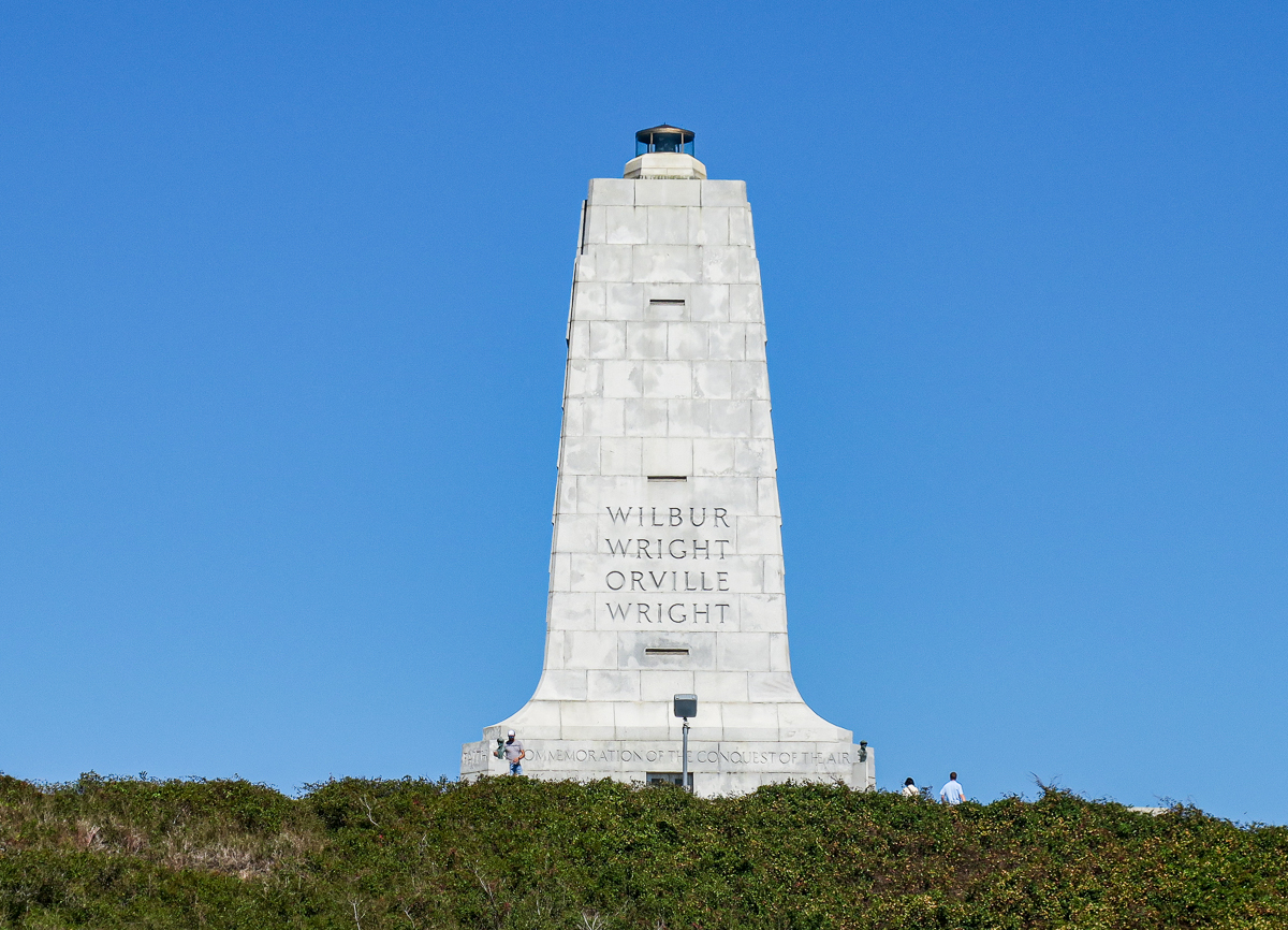 Aviation History in North Carolina, the Wright Brothers Monument.
