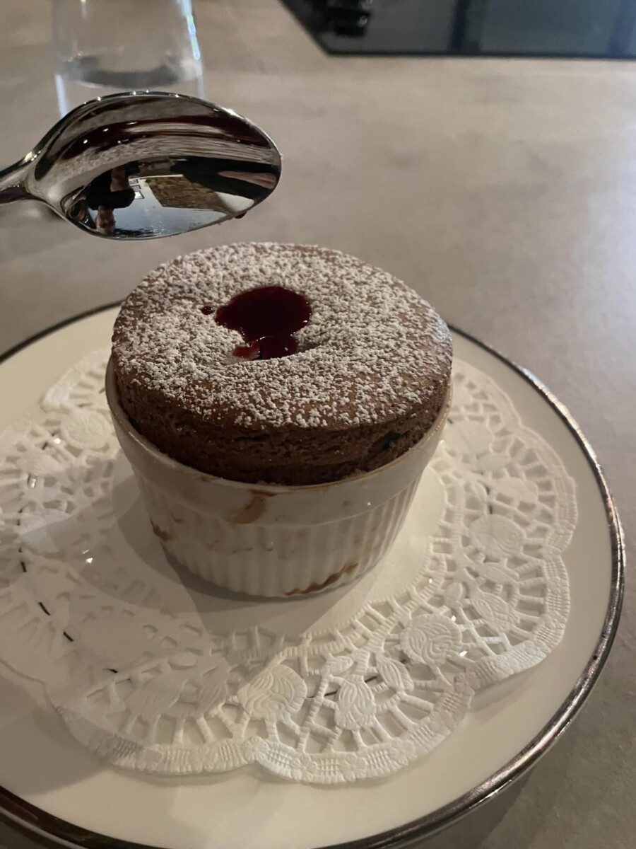 This chocolate souffle is a highlight of this Puerto Rico food experience.