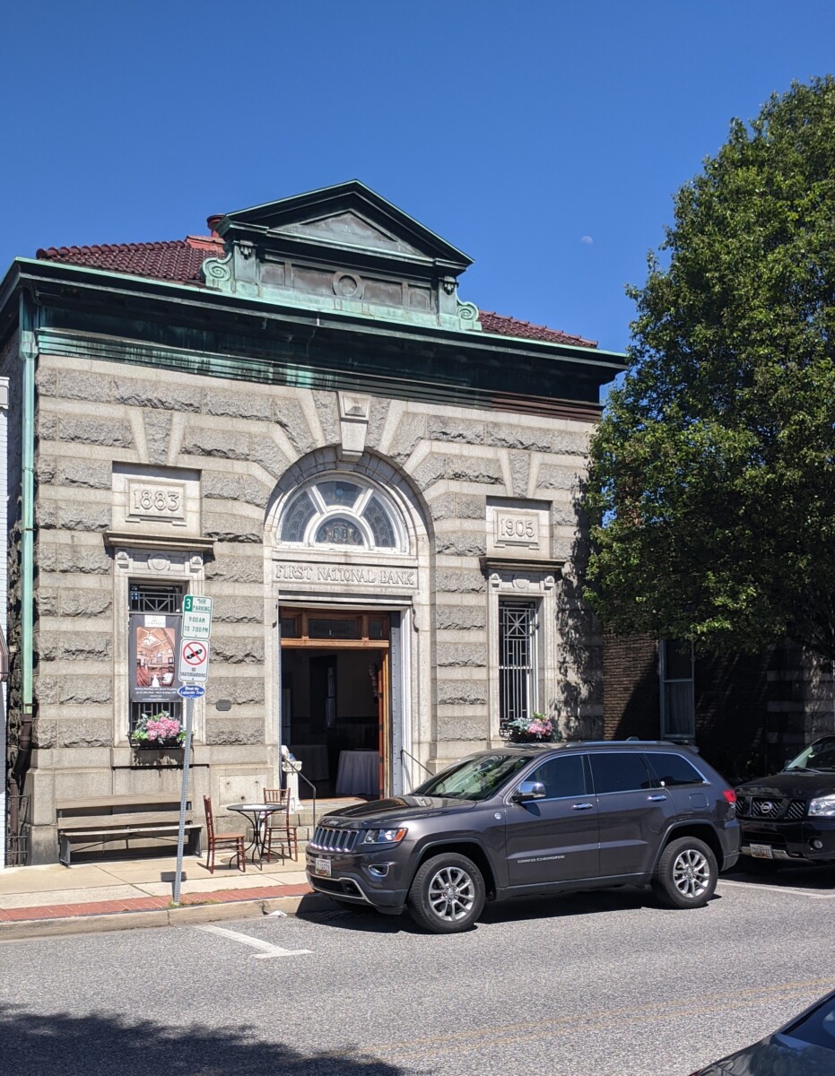 The old First National Bank in Havre de Grace.