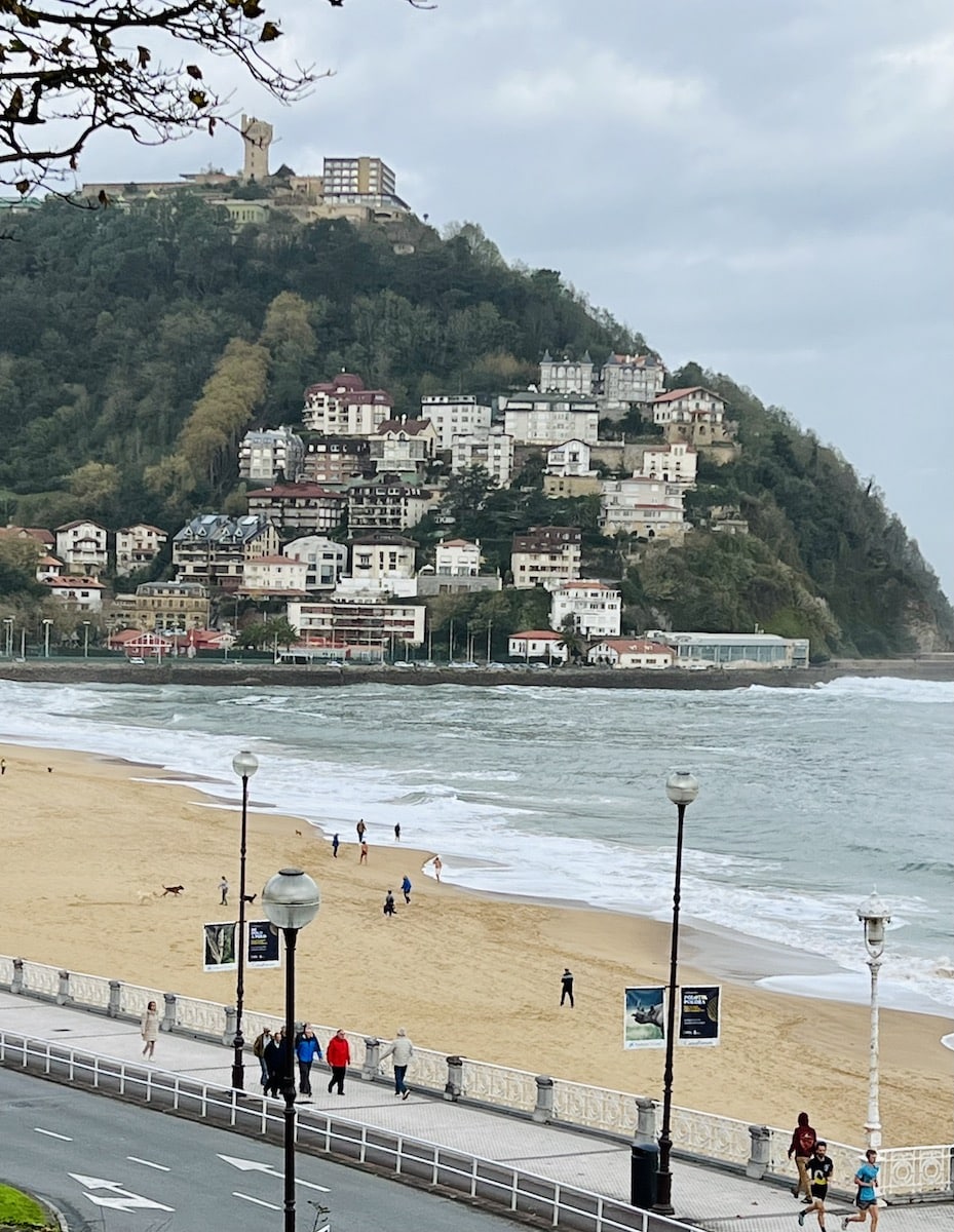 Scenic surfing beaches like this one in San Sebastián dot the coastal region in Spain's Basque Country.