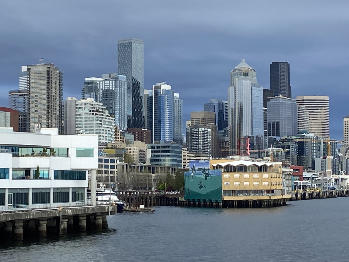 Leaving Seattle on National Geographic Venture when cruising Alaska's inside passage.