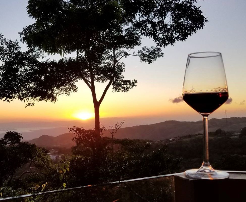 Wine at Sunset