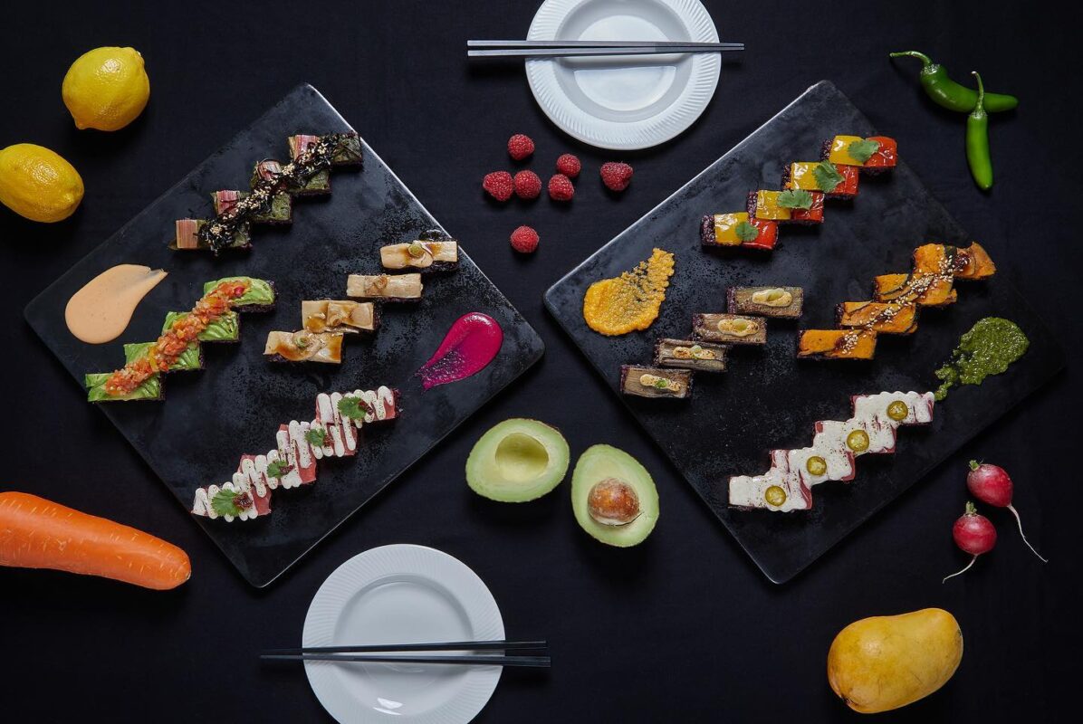 There are many pressed sushi options at COFU. Photo courtesy COFU