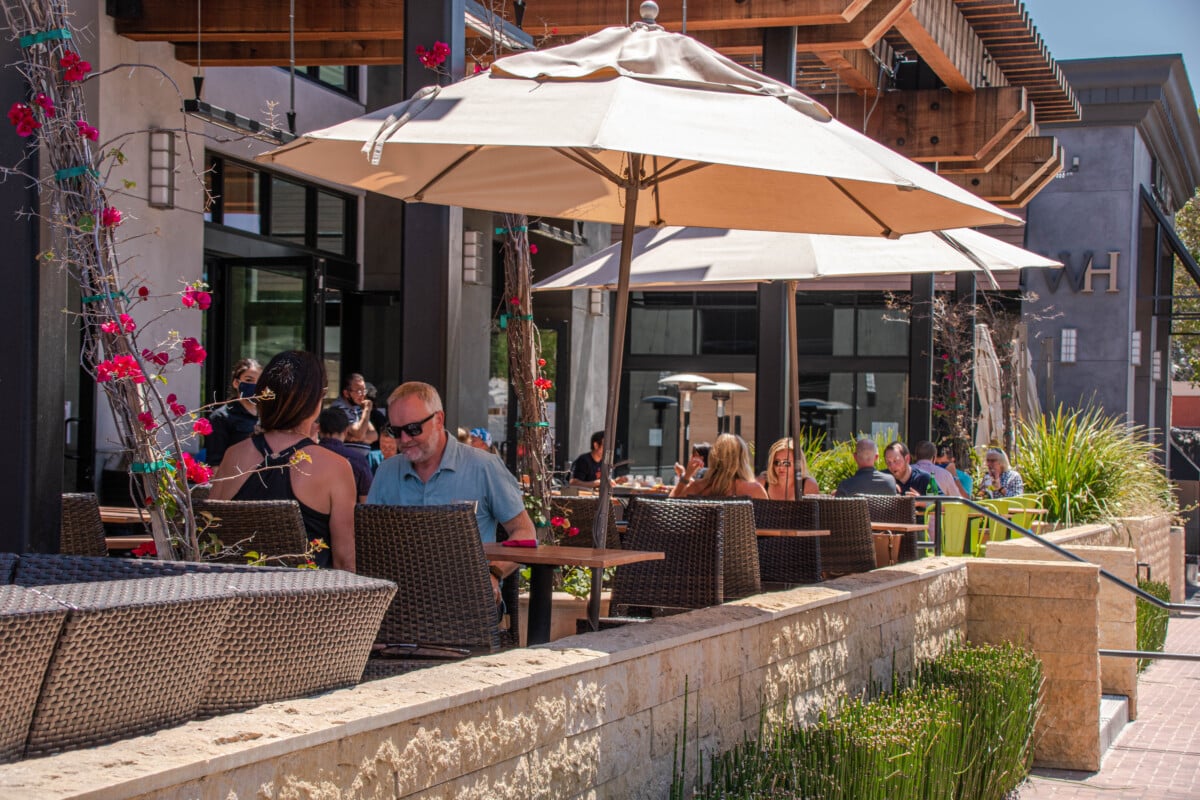 Enjoy the area's great climate to enjoy patio dining in downtown Morgan Hill. Photo courtesy of Visit Morgan Hill