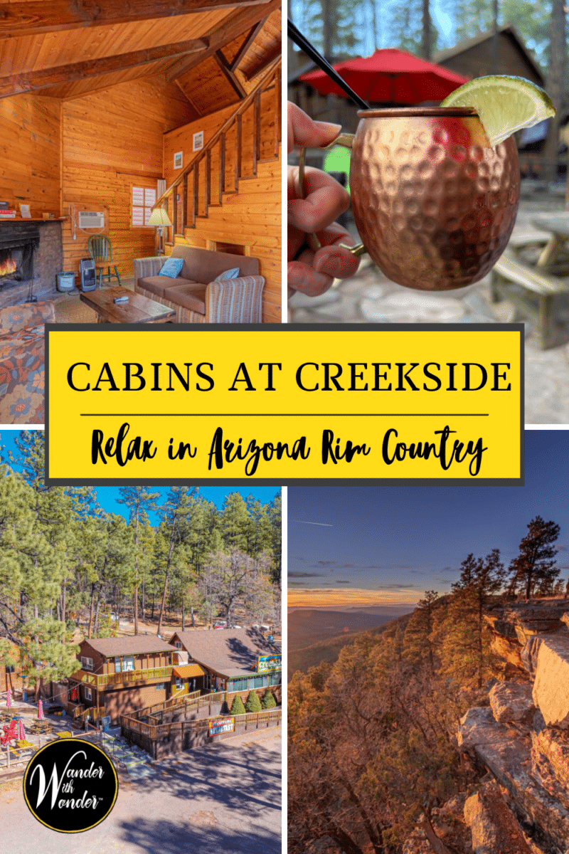 Enjoy small-town life in Northern Arizona's Christopher Creek, located 30 minutes outside of Payson, with a visit to the Cabins at Creekside.