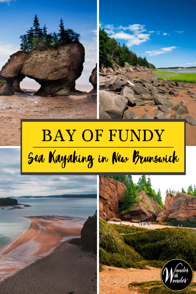 The Bay of Fundy is one of the world's most unique and beautiful places. Plan a summer sea kayaking trip to experience New Brunswick, Canada. | Outdoor Adventures in New Brunswick | Kayaking Bay of Fundy | What to do in New Brunswick, Canada
