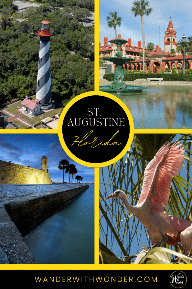 Come along to the eastern coast of Florida to discover St. Augustine. This charming city seamlessly blends its rich history with a progressive future. Read the Wander With Wonder article for the best things to do in St. Augustine, FL. | Florida's Historic Coast | What to do in St. Augustine | What to do in Florida | Best historic cities in Florida