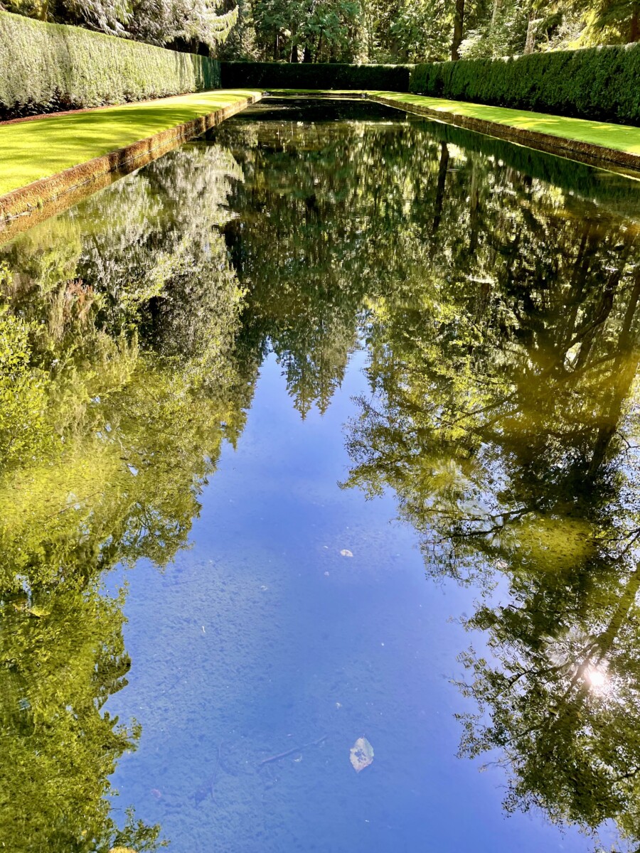 The Reflection Pool at Bloedel Reserve. Photo by Susan Lanier-Graham