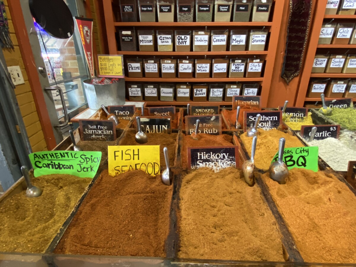 Golden spices at the spice market in Kansas City.