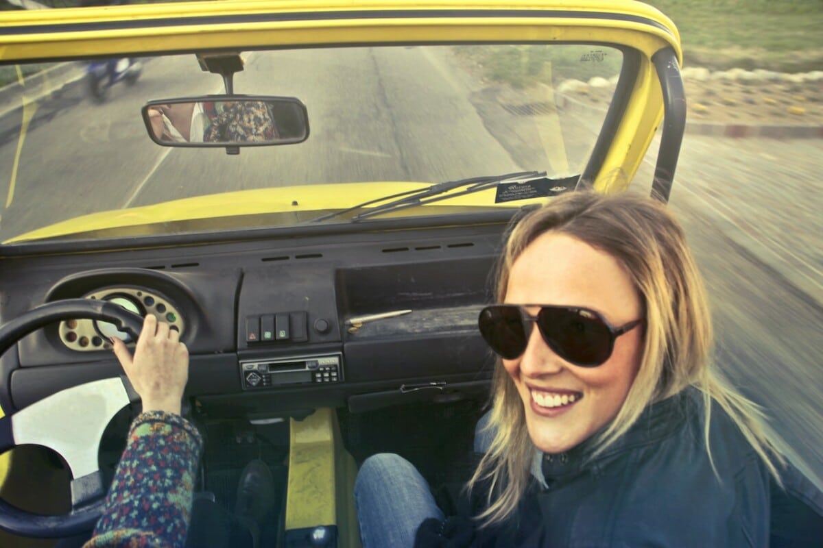 Photo by Andrea Piacquadio: https://www.pexels.com/photo/woman-in-black-aviator-sunglasses-sitting-on-car-s-passenger-seat-760015/