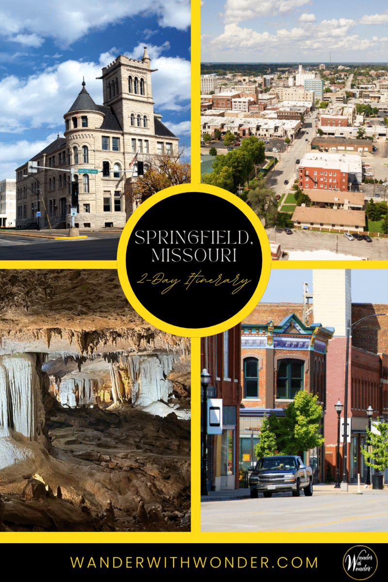Headed to Missouri? Springfield, MO, the Queen City of the Ozarks, is an ideal stopover for fun and outdoor recreation. Read the Wander With Wonder article for what to see if you have 2 days in Springfield, MO. | What to do in Springfield | Things to See in Missouri | Family Travel in the Midwest