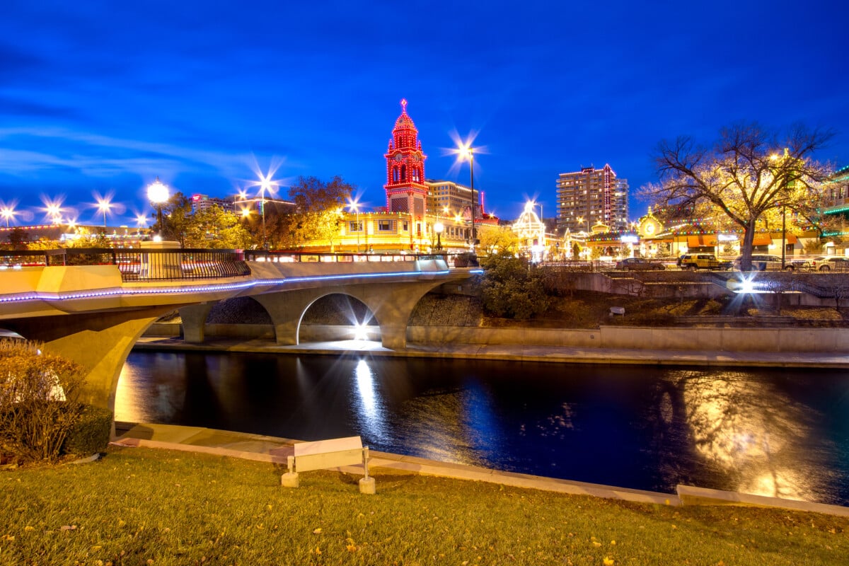 Kansas City Country Club Plaza is spectacular during Christmas. Photo by Tommy Brison via DepositPhotos