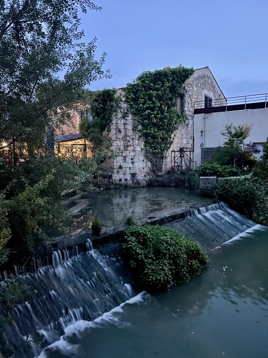 Original mill at Île du Gua houses the Brasserie