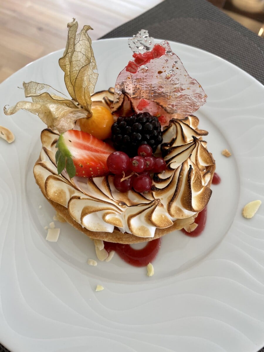 Our final dessert on Enchantè was yet another work of art by the chef. Photo by Susan Lanier-Graham